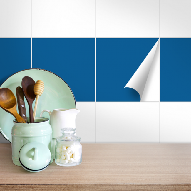 Fliesenaufkleber 5 x 25 cm für Küche Dusche Farben Matt Glanz Bad 