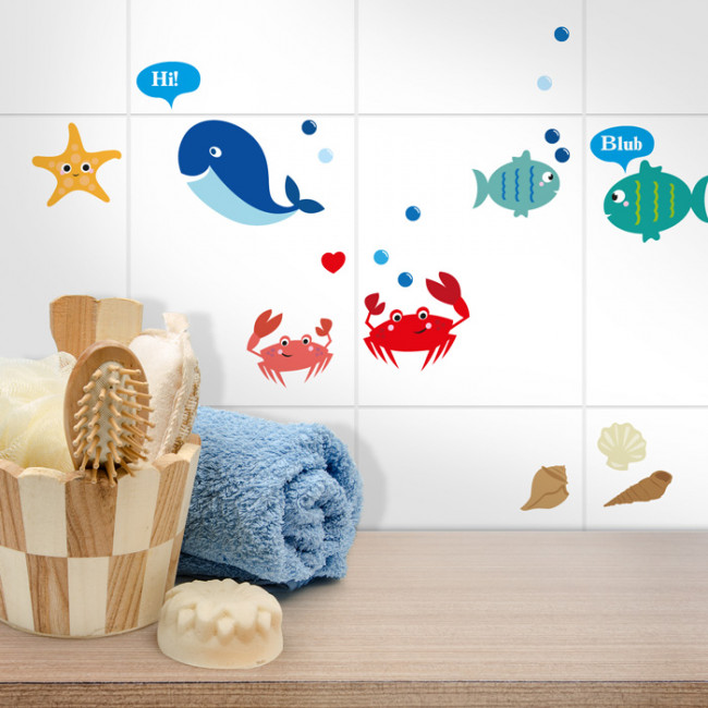Fliesensticker Meeresbewohner